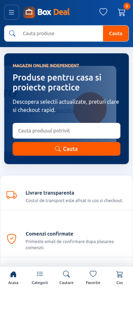 Captura mobile Box Deal Romania